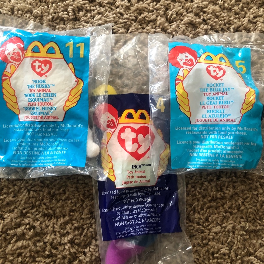 TY Beanie Babies Happy Meal Toys (1998/99).
